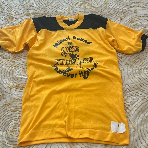 Steelers vintage t shirt #12 - Picture 2 of 3
